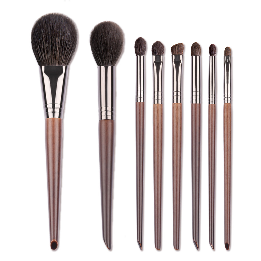 OVW Essential Make Up Set Brush Face Makeup Eye Shadow Blending Brush Diffuse Shader Highlight Blusher Crease Kit 8 Pcs