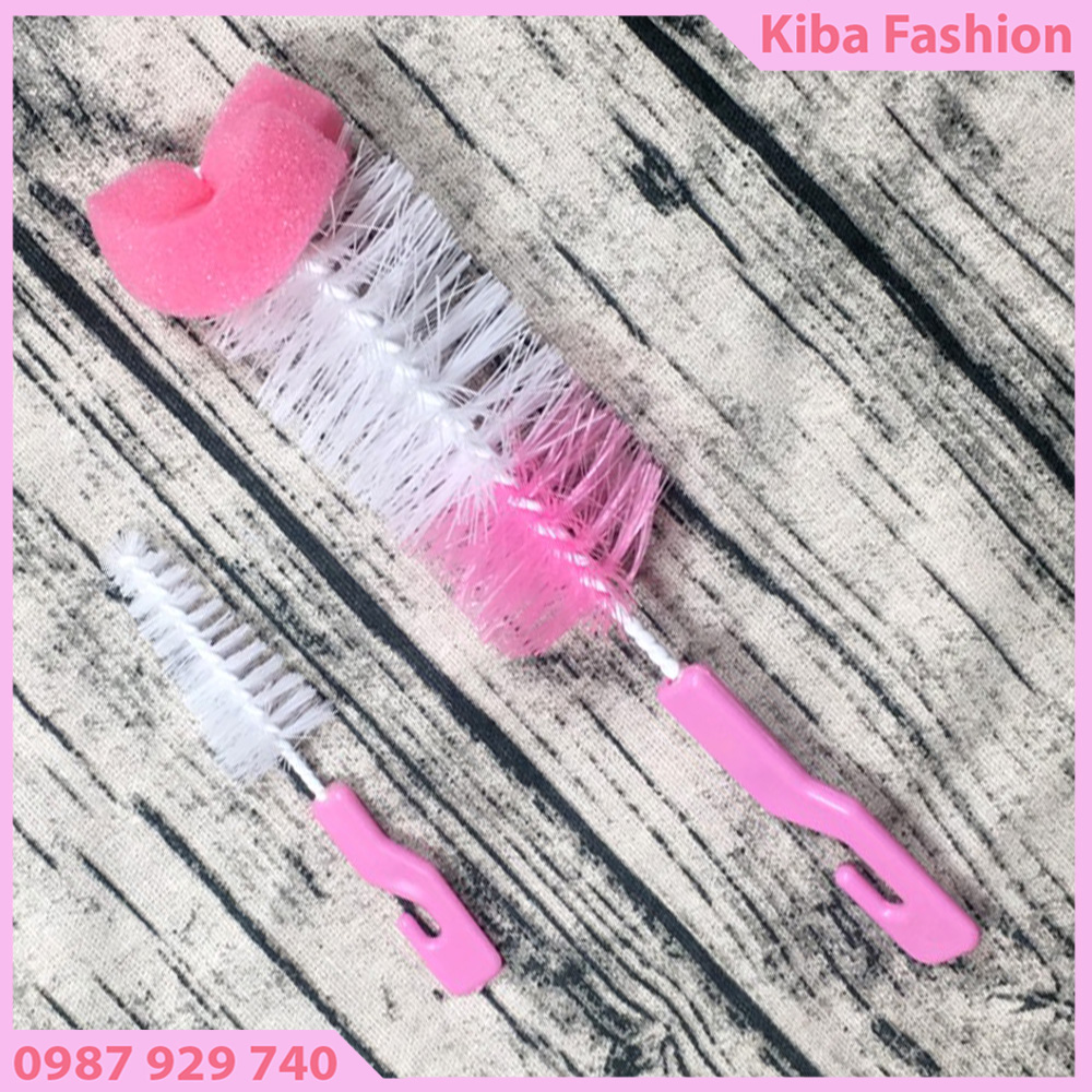 Bộ dụng cụ cọ rửa bình sữa 2 chi tiết cho bé