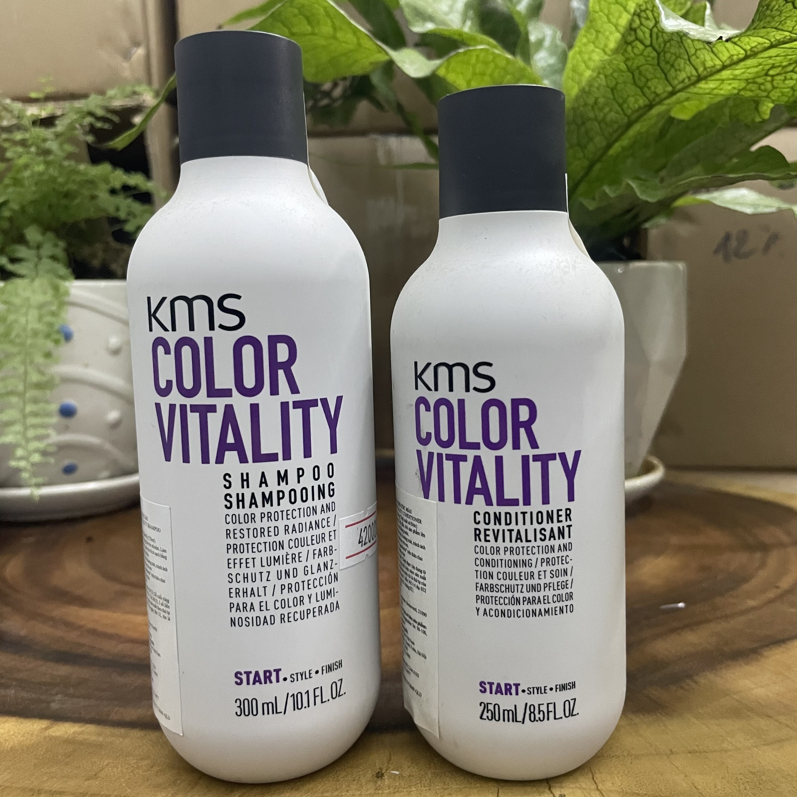Dầu gội xả giữ màu tóc nhuộm kms color vitality 300ml/250ml