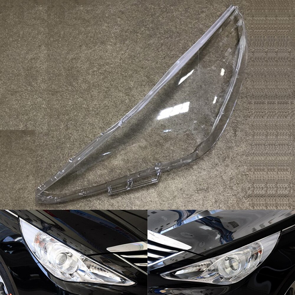 Car Headlight Lens For Hyundai Sonata 2011 2012 2013 2014 Headlamp Cover Replacement Auto Shell