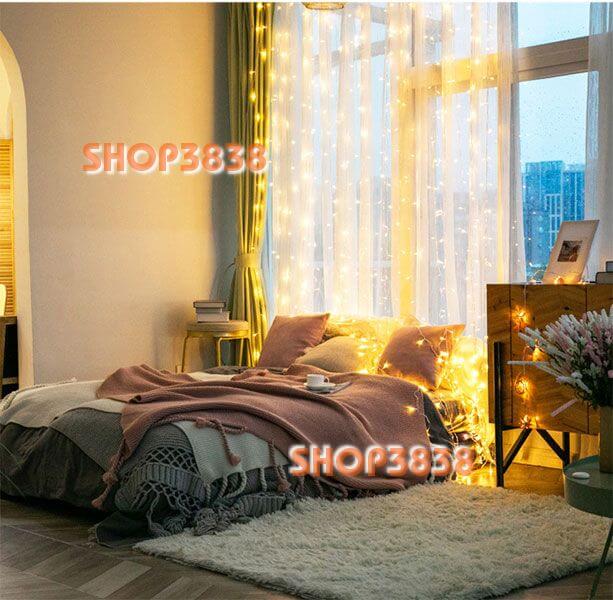 Lựa Nguồn( Pin- USB- Điện)Dây Đèn Led Bông Tuyết Dài 6M - 40 Bóng