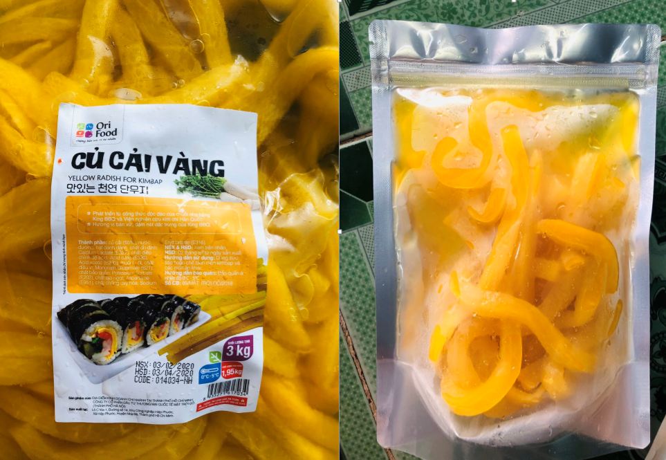 1kg củ cải vàng hàn Quốc cắt sợi