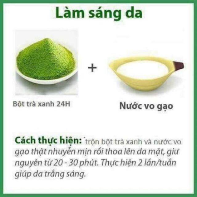 Bột trà xanh Thái Nguyên gói 100g