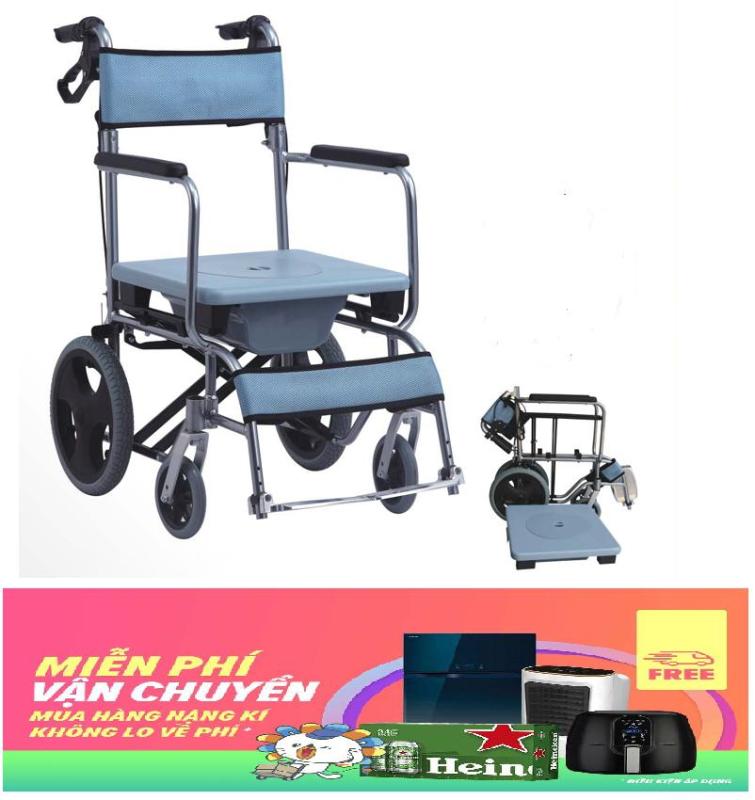 Xe lăn kết hợp ghế tắm và bô vệ sinh xếp gọn OneX nhập khẩu