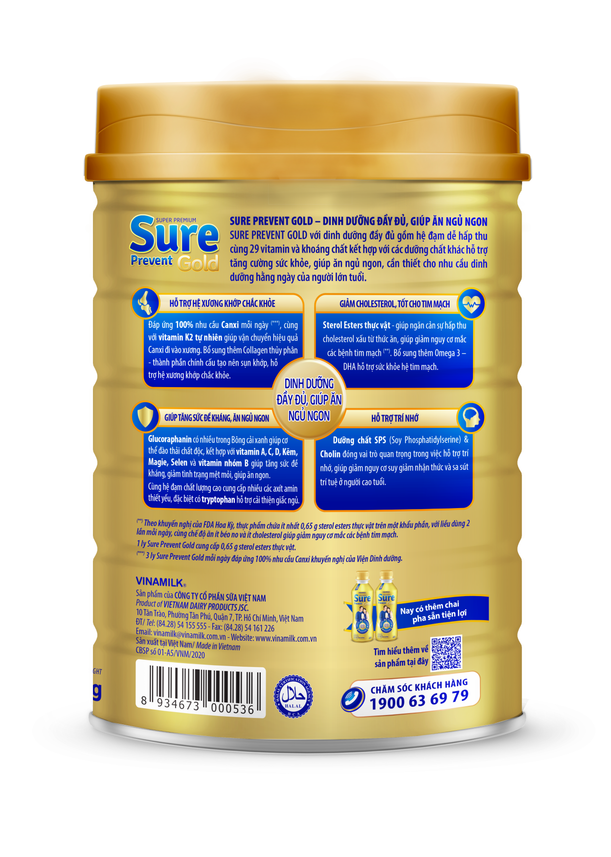 Sữa Bột Sure Prevent Gold 400g