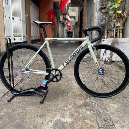 Bộ vành xe đạp Fixed Gear Hub XJ bạc đạn Đen 4cm