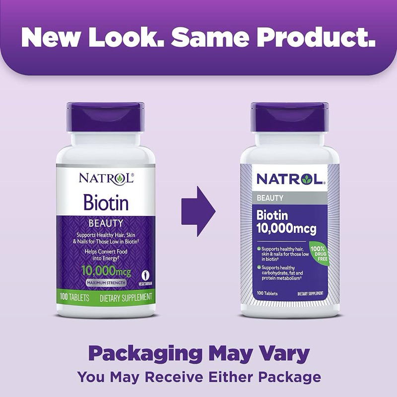 Natrol Biotin 10000mg 100 viên Mỹ