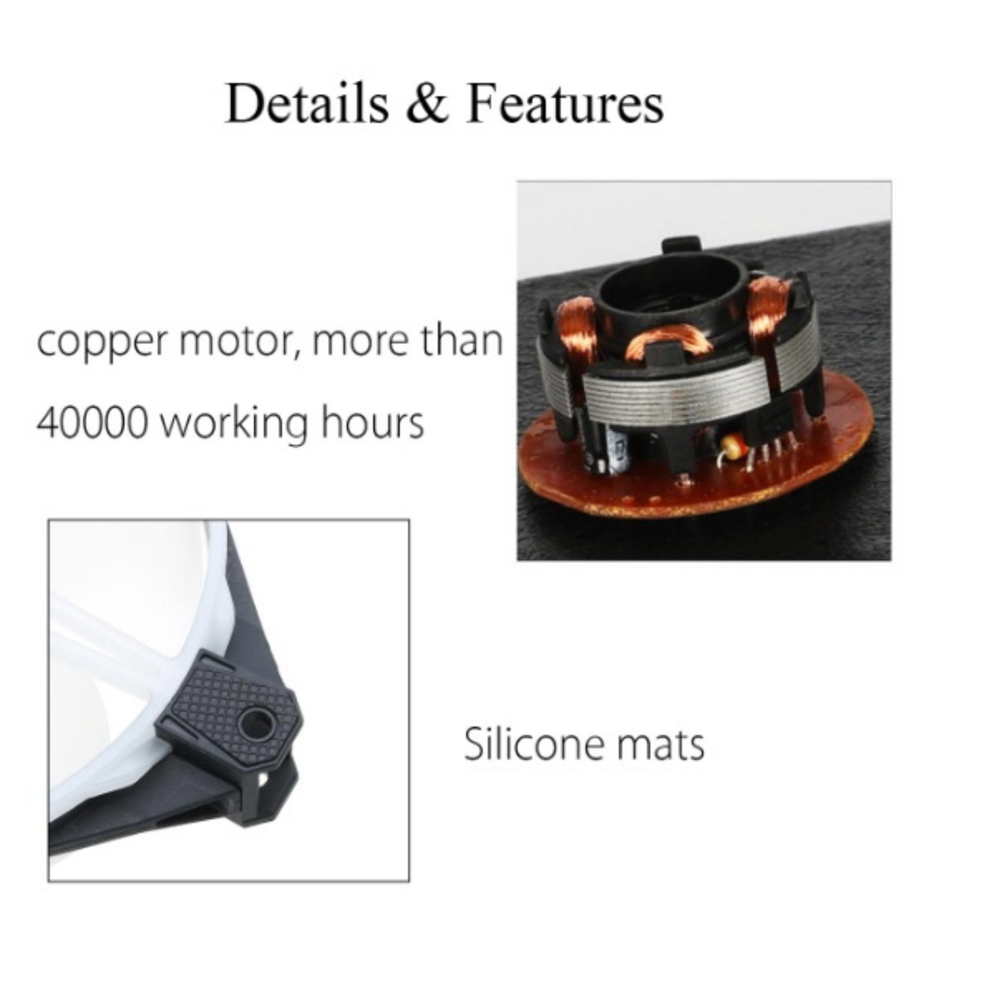 [Combo 5 Fan+Khiển] Quạt tản nhiệt Led RGB gaming.