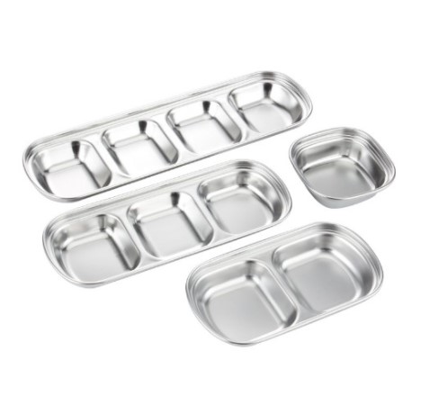 Khay đựng nước chấm inox 3 ngăn Hàn Quốc