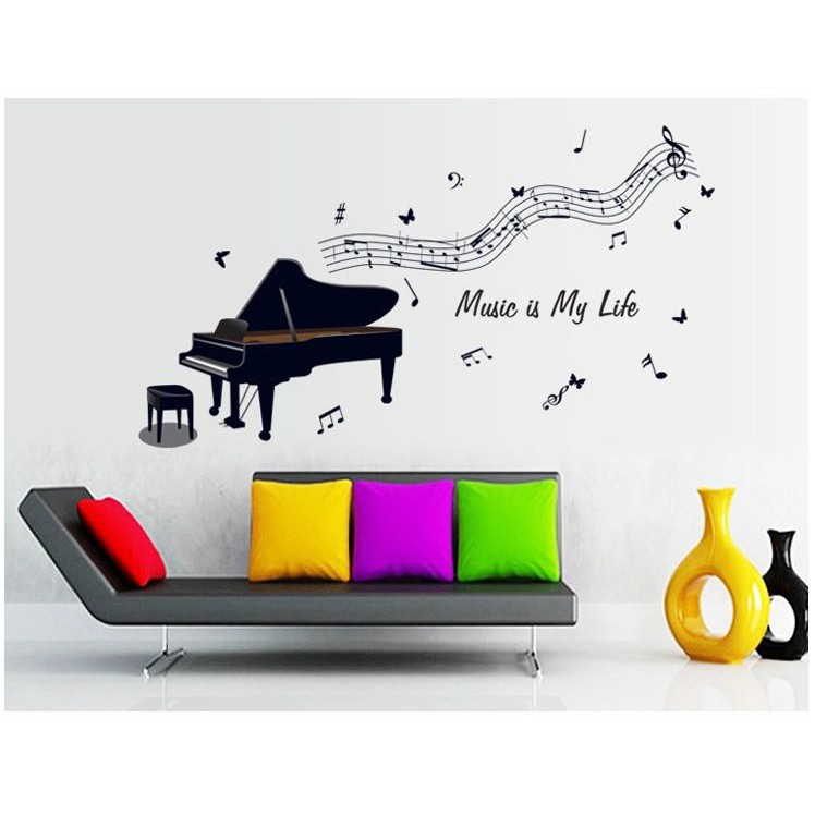 [HCM]Decal Dán Tường Âm Nhạc 4 - Dkn055
