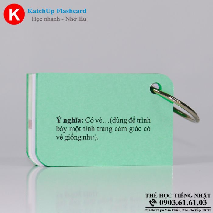 [HCM] Bộ Flashcard Ngữ Pháp N2 (soumatome N2) – high quality