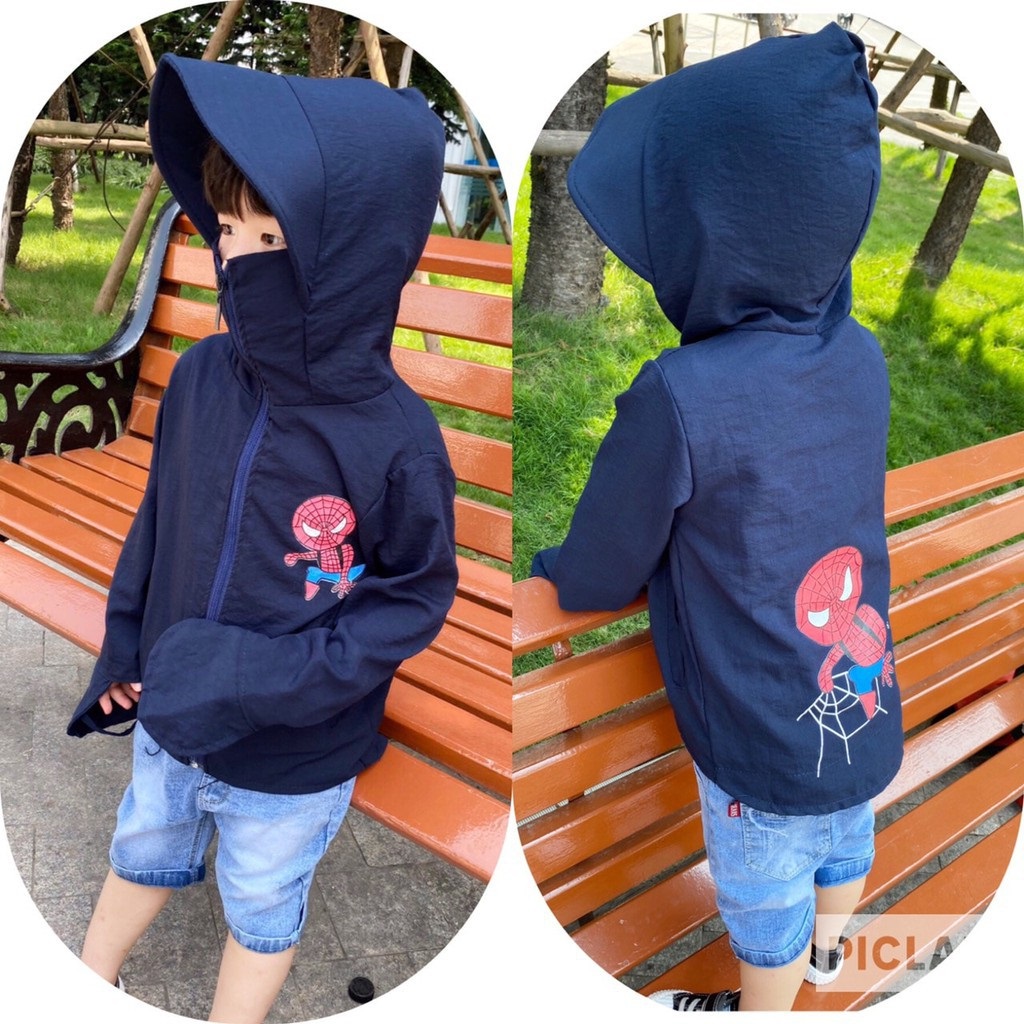 ÁO CHỐNG NẮNG siêu nhân nhện cực cute , dễ thương