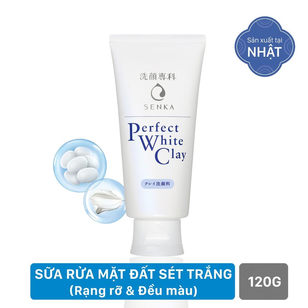 Sữa Rửa Mặt Đất Sét Trắng Senka Nhật 120g
