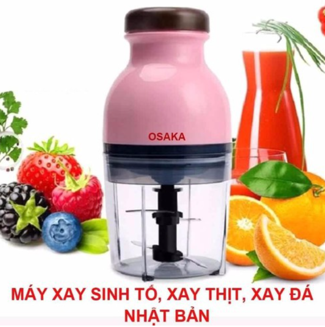 Máy xay sinh tố xay thịt xay đá đa năng osaka nắp nâu chính hãng