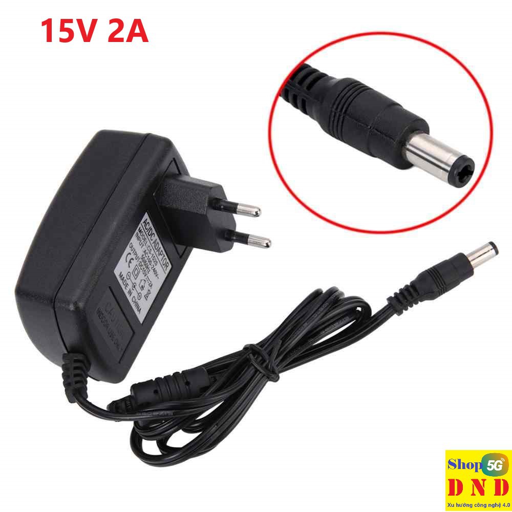 Nguồn 15V 2A chui tròn, sạc loa kéo và cấp điện 15V 2A cho thiết bị điện tử chung nguồn