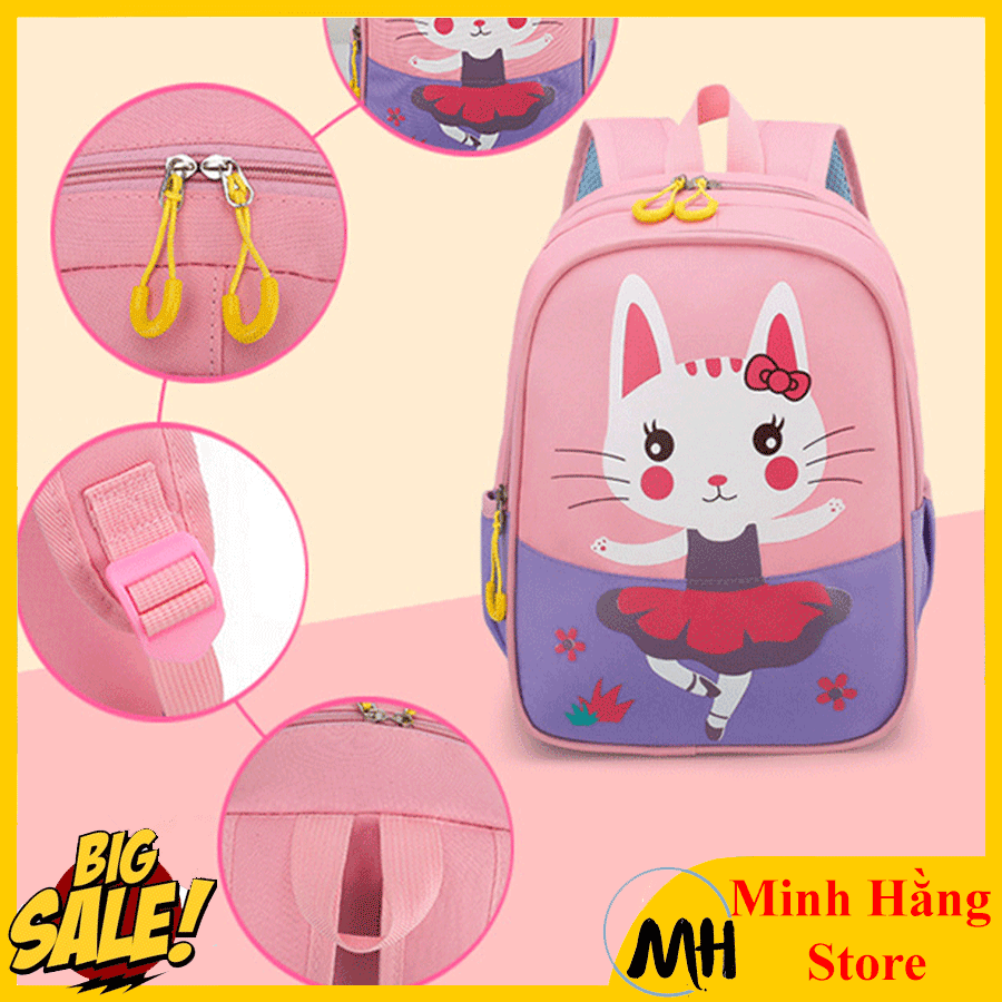 [ĐỦ MẪU CHO BÉ TRAI VÀ BÉ GÁI] Balo Mẫu Giáo Túi Nhỏ Ba Lô Khủng Long, Hình thỏ, Trẻ Em Túi Ba Lô Dễ Thương, cặp sách mầm non