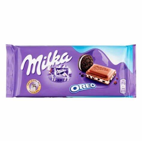 Socola Sữa Hạt Phỉ, Socola Oreo, Bánh que Socola sữa Milk Chocolate with Hazelnuts/Oreo Milka 100g