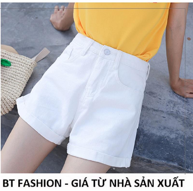 Quần Đùi Sọt Nữ Kaki Coton Co Dãn Thời Trang Hàn Quốc Mới - BT Fashion (SO2E-LẬT LAI)