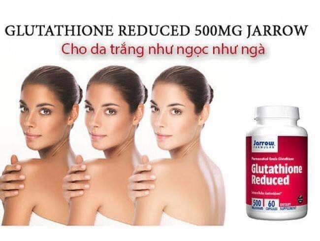 trắng da Glutathione Reduced Jarrow Formulas 60 viên