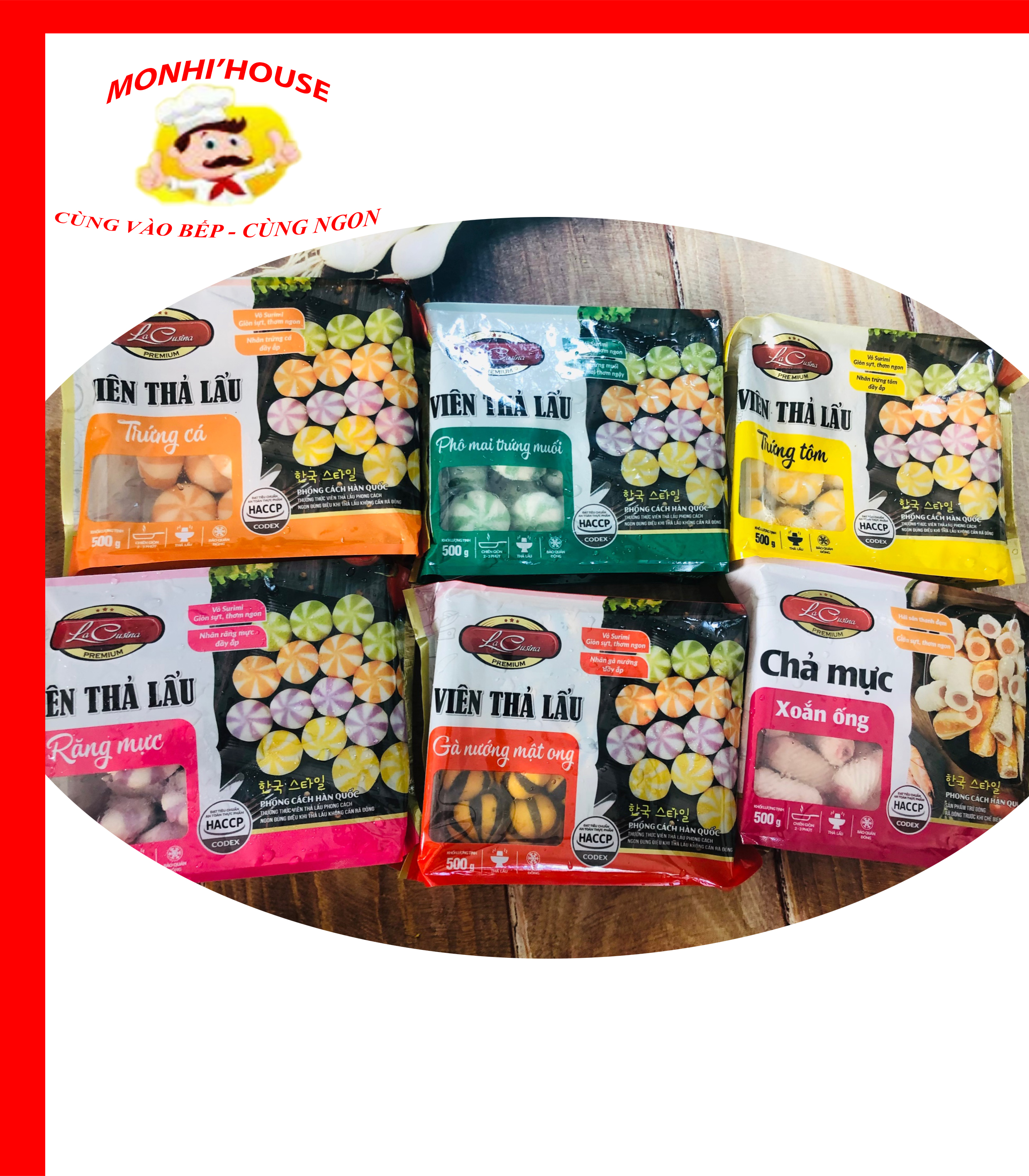 100g bánh bao răng mực Lacusina (màu tím)