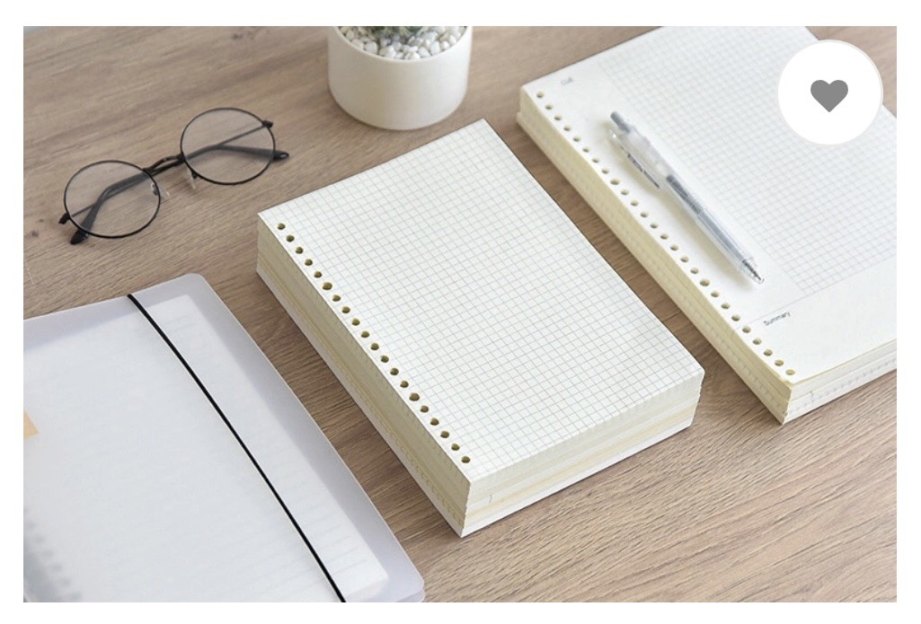 GIẤY SỔ CÒNG 20 LỖ A5 CARO 60 TỜ