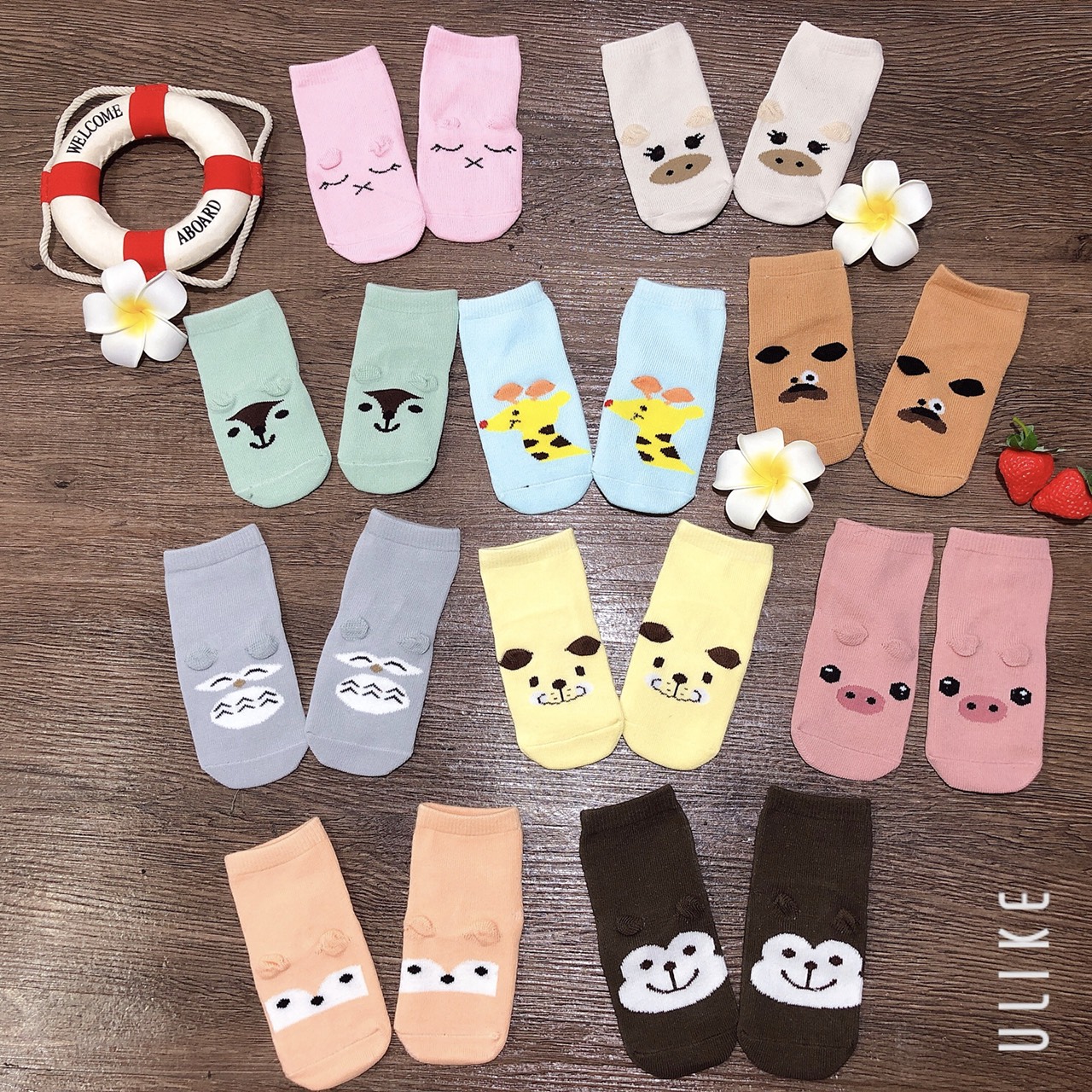 Combo 5 Đôi tất Pony kid chống trượt cho bé