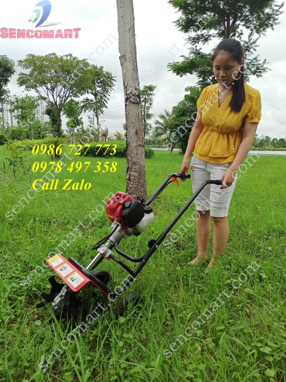 MÁY XỚI ĐẤT MINI ĐỘNG CƠ 4 THÌ GX 35
