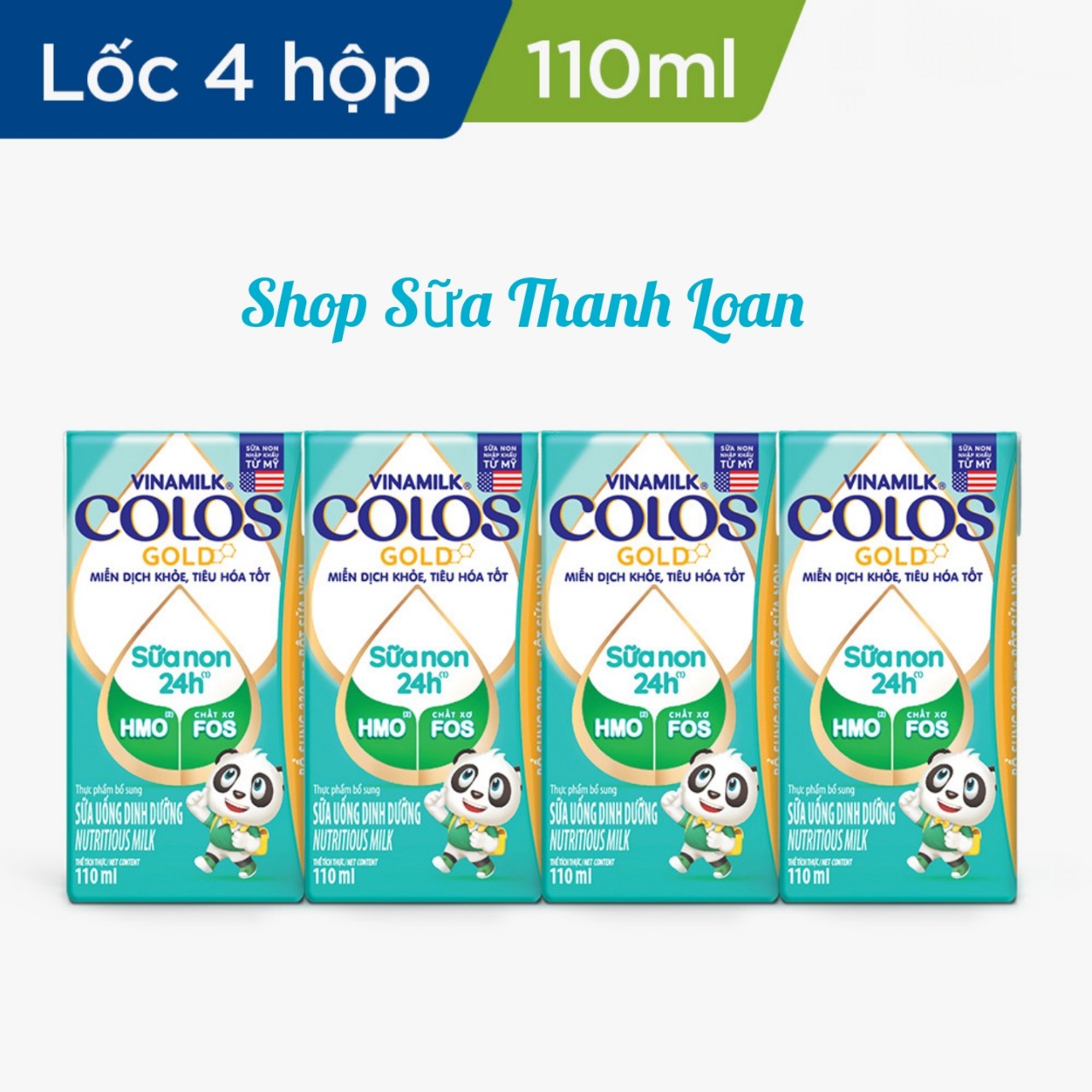 Combo 3 lốc 12 hộp sữa uống dinh dưỡng vinamilk colosgold 110ml.