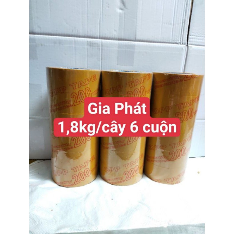 [HCM]Băng keo,  băng dính trong /đục 200yard ( 2kg/cây 6 cuộn)