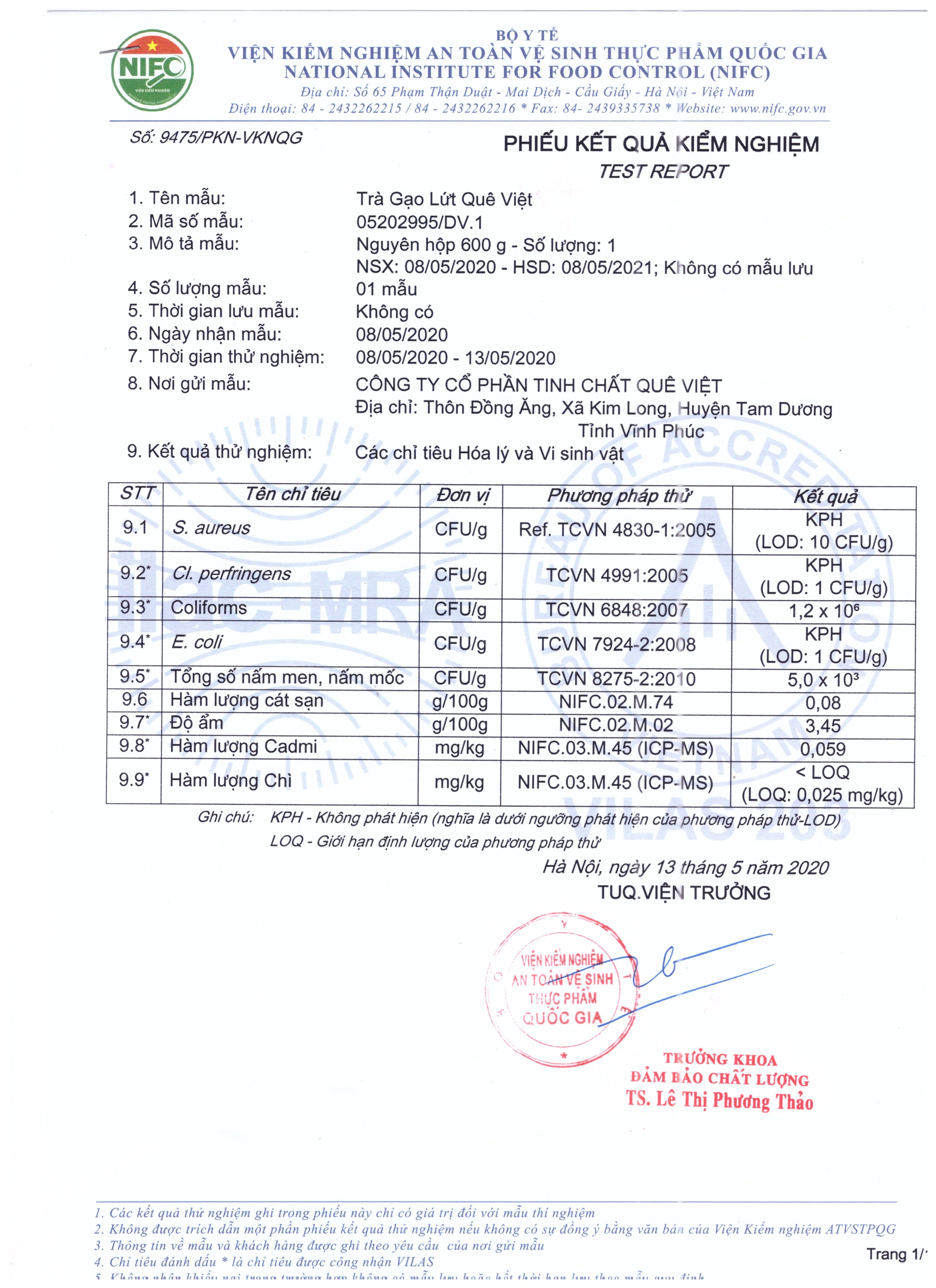 Trà Gạo Lứt Quê Việt hộp 600gr