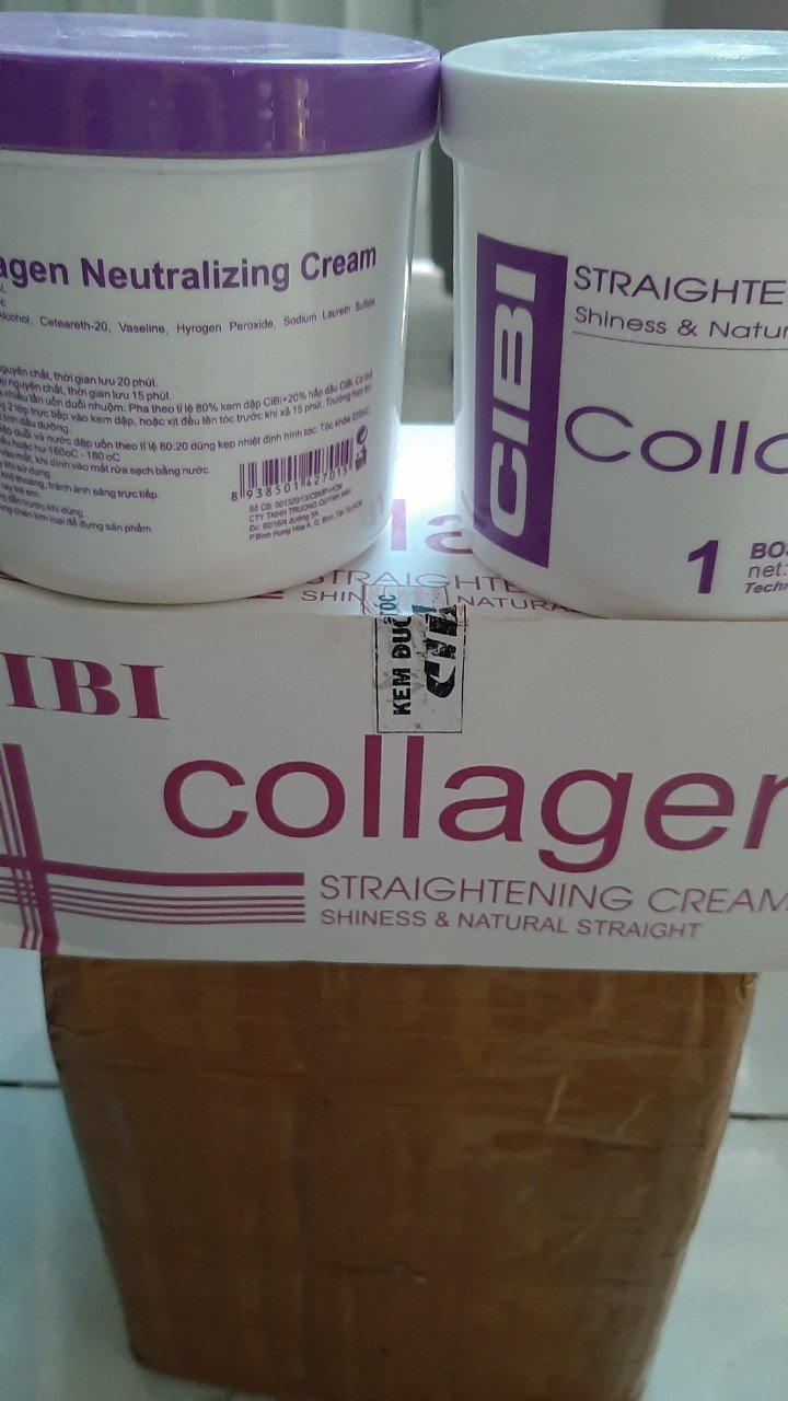Thuốc duỗi Collagen Cibi 500ml siêu thẳng