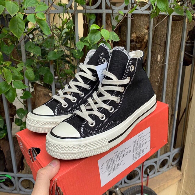 Giày Sneaker Conv.erse 1970s Nam nữ cao cổ đen ( Tặng túi conve.rse + bill + tất)
