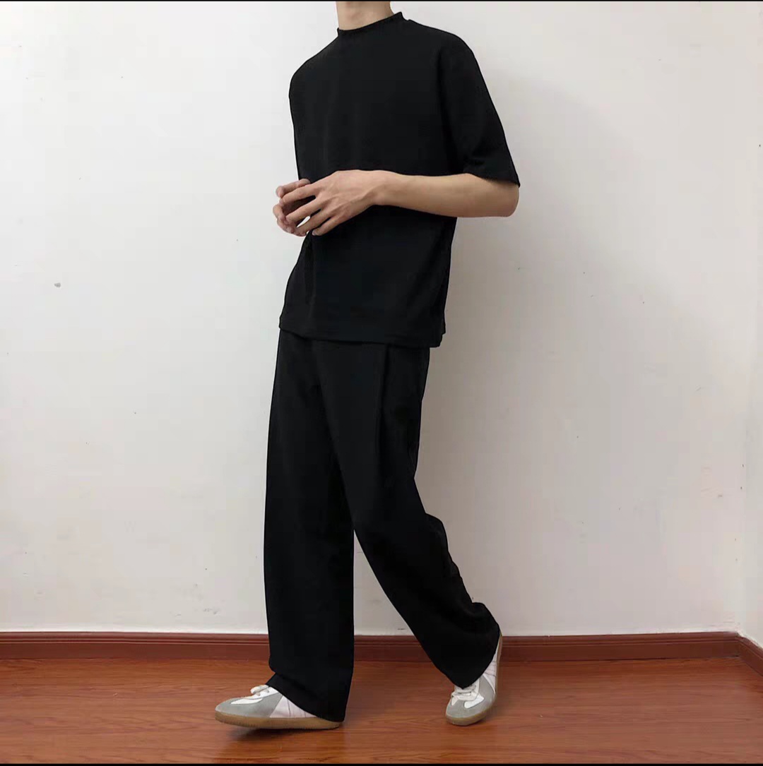 Áo thun unisex cổ ôm (cổ cao 1/3) BaSic CUD |GRU|