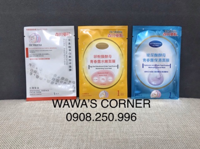MIẾNG LẺ MẶT NẠ DR MORITA CÁC LOẠI