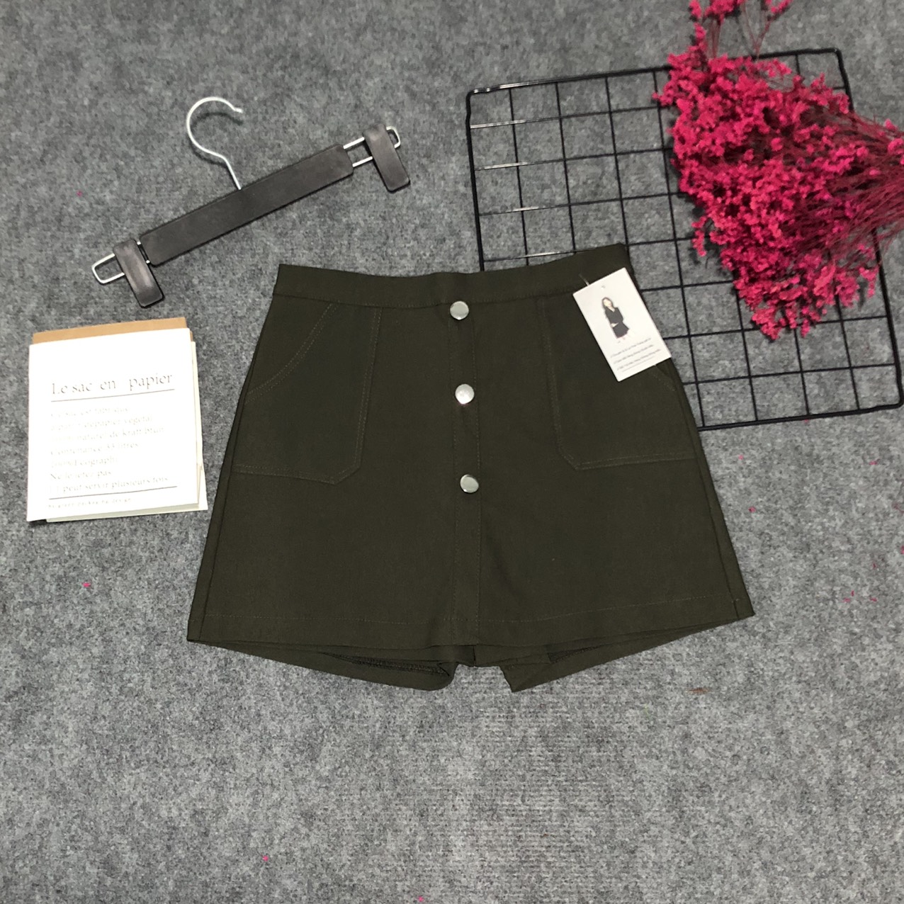 Quần giả váy kaki thái co dãn hot trendy