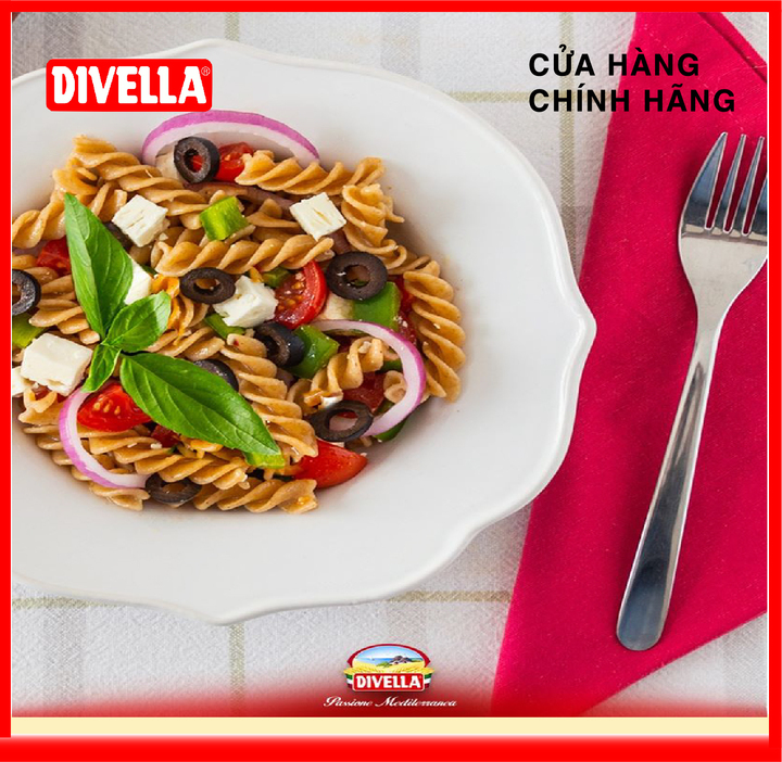 [HOÀN TIỀN MAX 10%]Nui Xoắn Divella Fusilli Số 40 (500g)