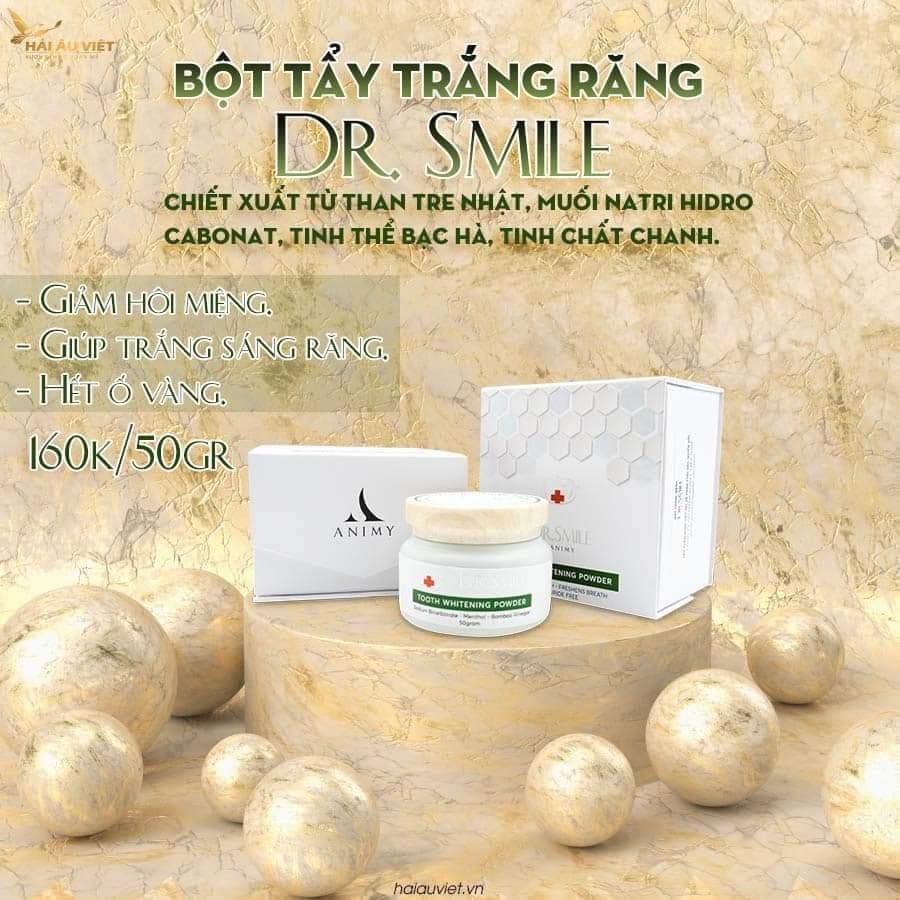 BỘT TRẮNG RĂNG DR.SMILE-TRẮNG RĂNG-HẾT HÔI MIỆNG