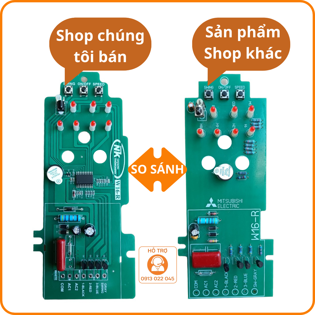 Mạch quạt treo tường Mitsubishi (W16R)