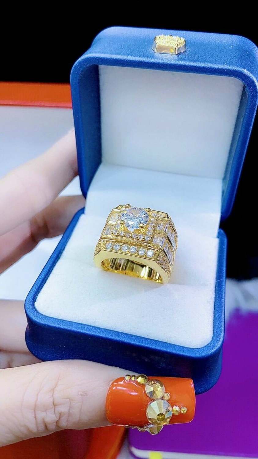 Nhẫn nam mạ vàng 18k cao cấp mẫu mới về cực đẹp cực sang