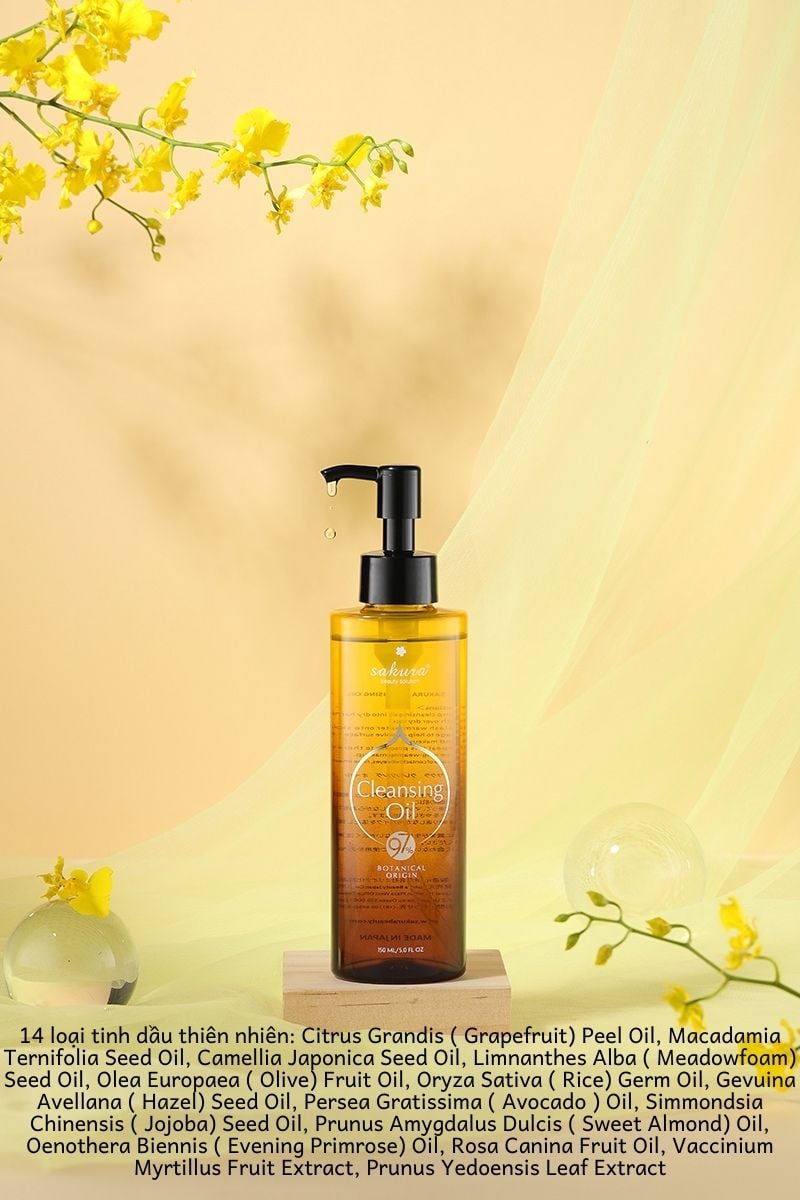 [MỸ PHẨM SAKURA CHÍNH HÃNG]Dầu Tẩy Trang Sakura Cleansing Oil 150ml