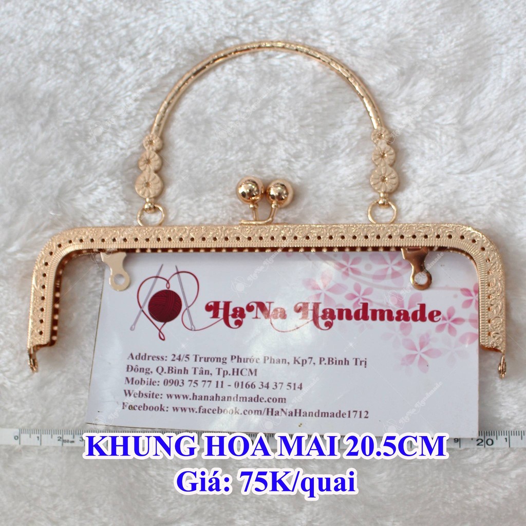 Khung túi xách hoa mai 20.5cm