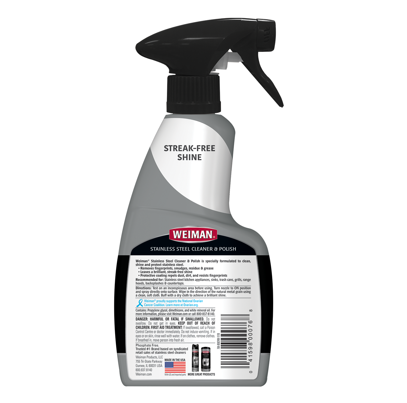 [HCM]Weiman xịt đánh bóng và làm sạch inox thép - 355ml