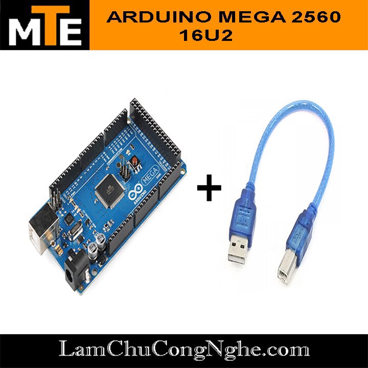 Mạch arduino mega 2560 R3 armega16U2 (board phát triển) Kèm cáp