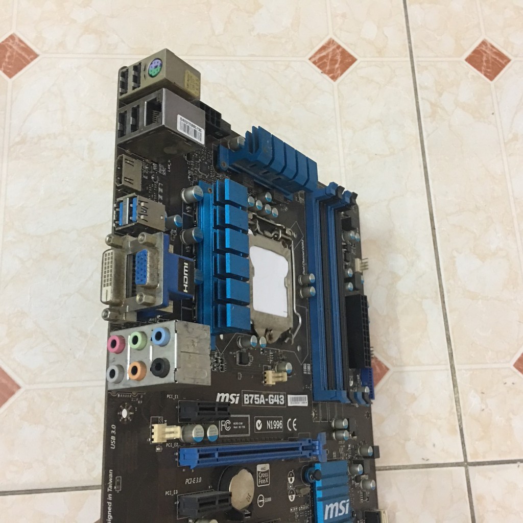 Main Msi B75A G43 Full Size Màu Xanh Socket 1155