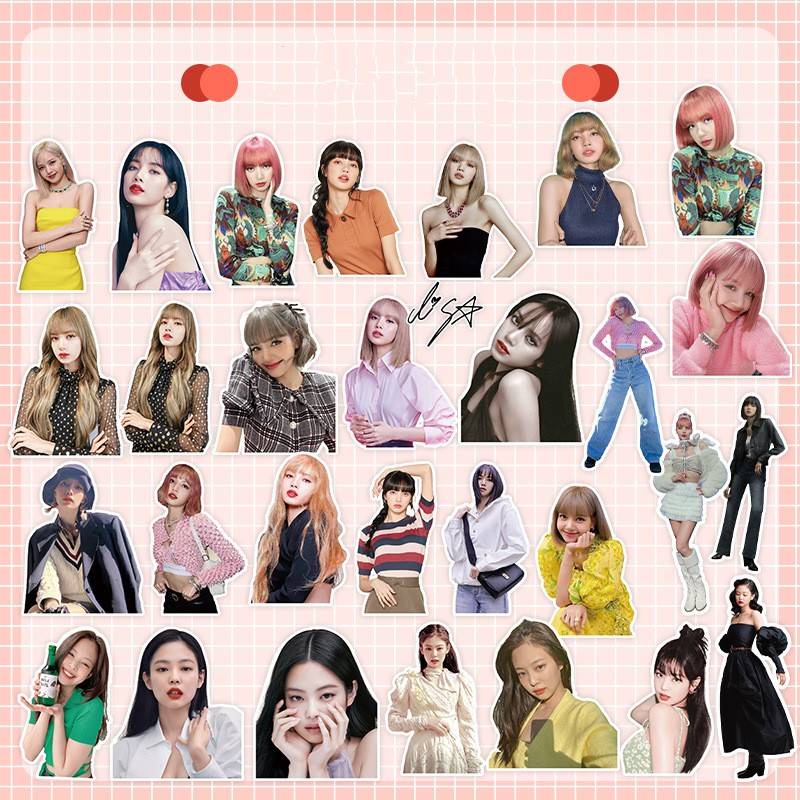 Set 120 Sticker Blackpink Dán Trang Trí Đa Dụng