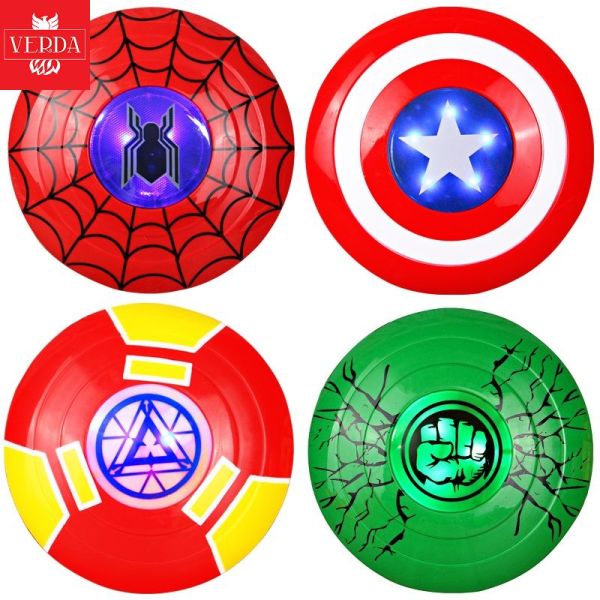 Khiên captain america âm thanh đèn ánh sáng siêu nhân bé cosplay khiêng spiderman spider man hulk trẻ em người nhện sắt