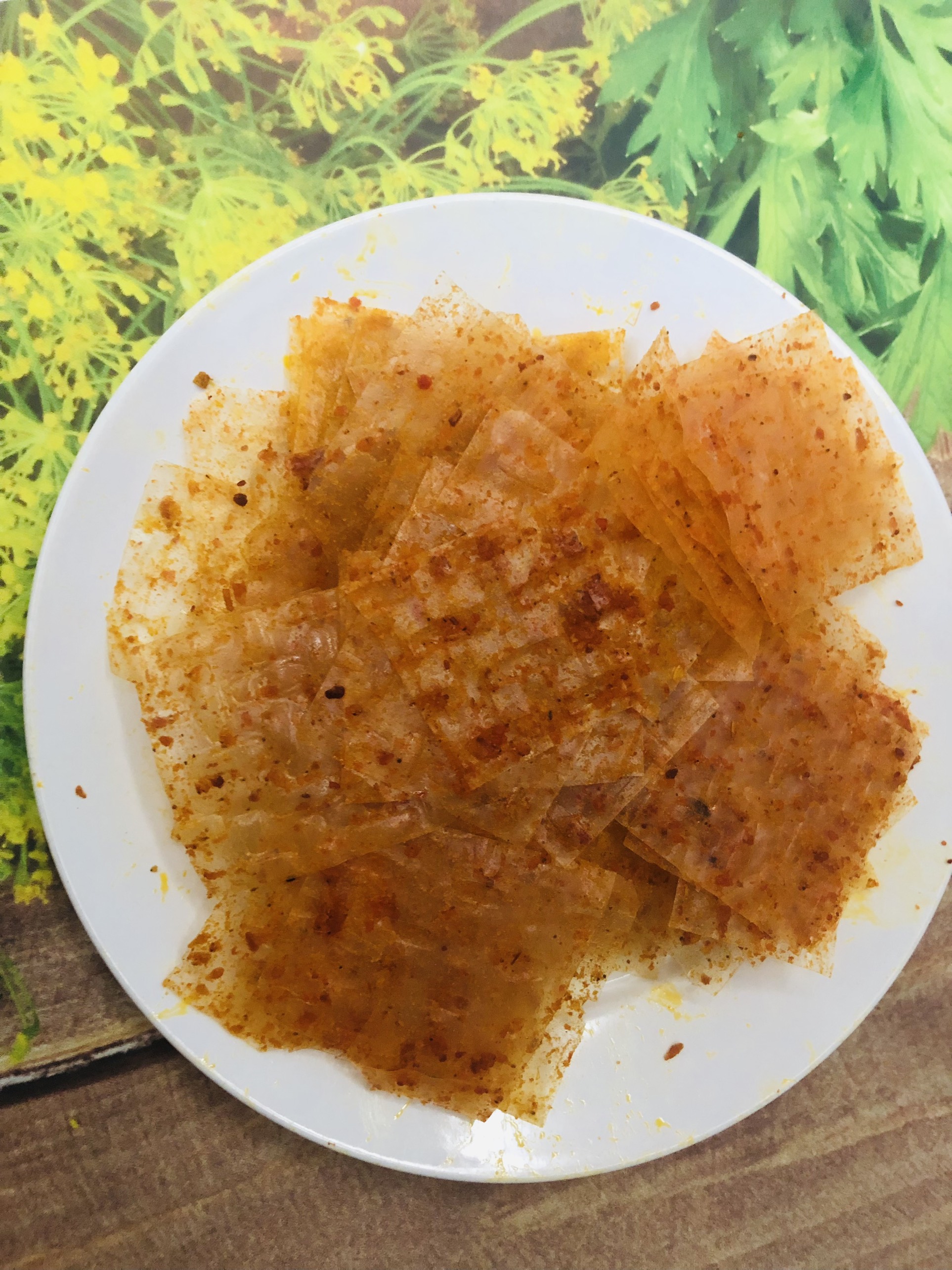 500g bánh tráng trộn sate bò miếng
