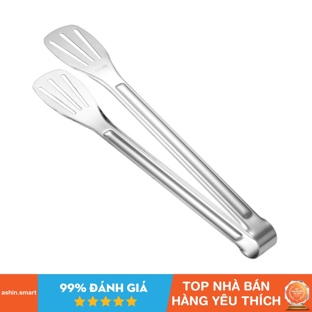 Dụng cụ inox gắp đá gắp thịt