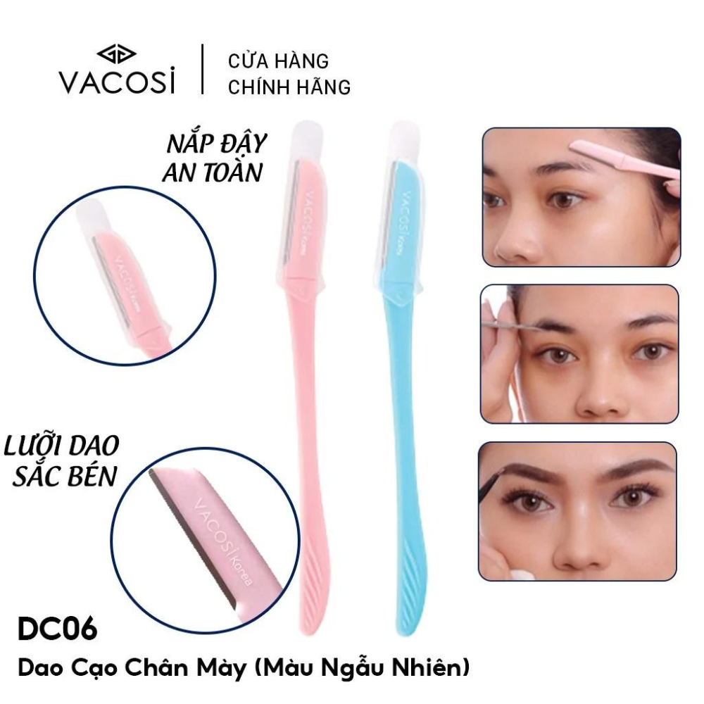 Bộ 2 dao cạo chân mày Vacosi