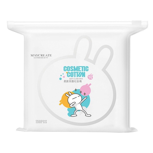 Bông tẩy trang thỏ maycreate